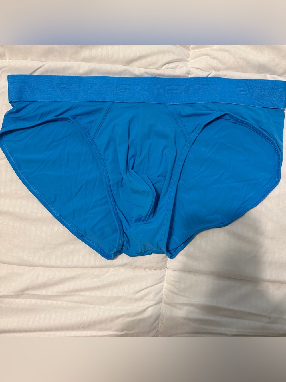 Savage X Fenty Bright Blue Men's Stretch Brief - Picture 5 of 7